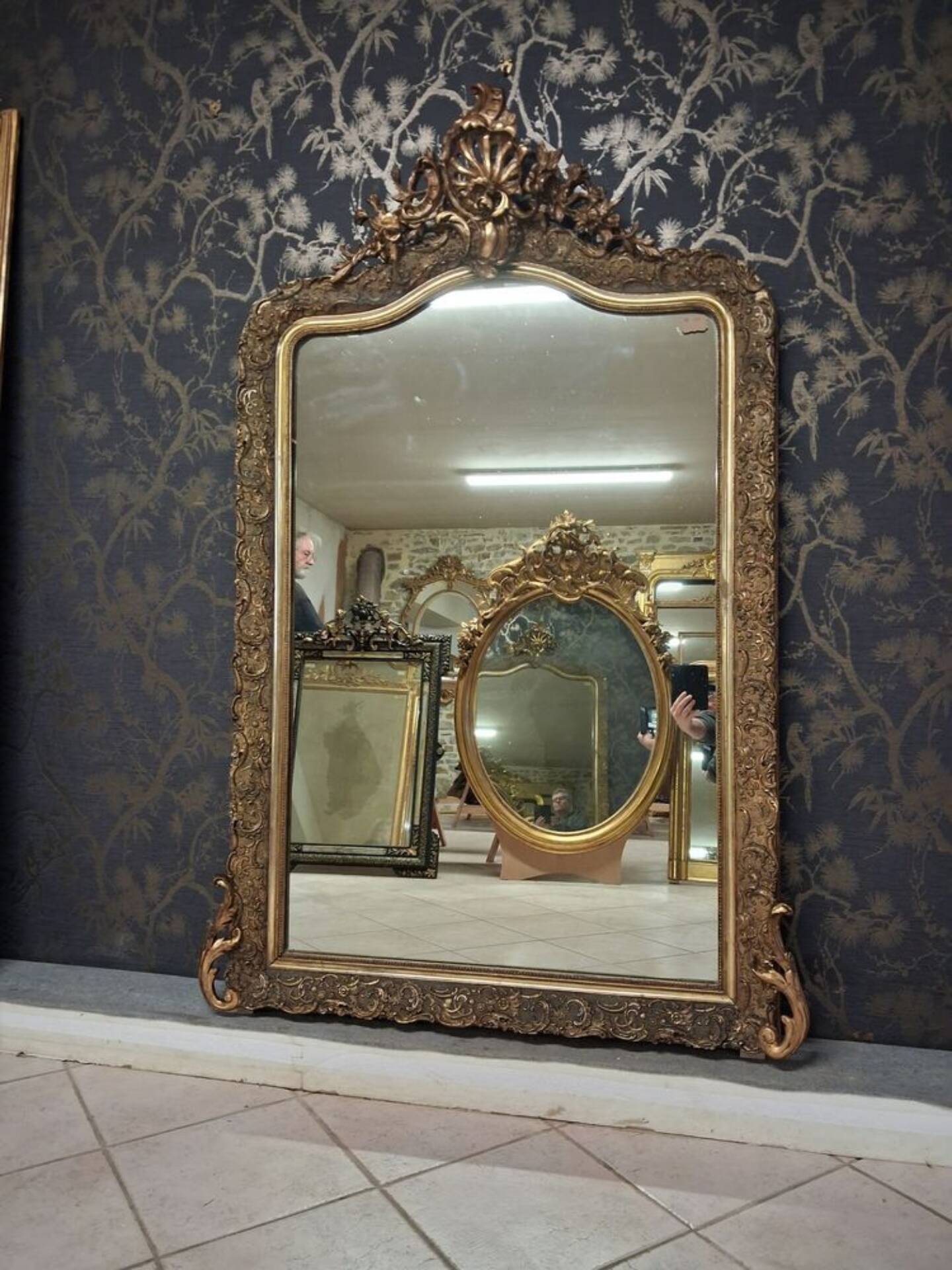 Mirror from the Napoleonic III era 176 x 113