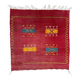 Vintage Moroccan square kilim 103x100 cm kelim wool rug medium 2524