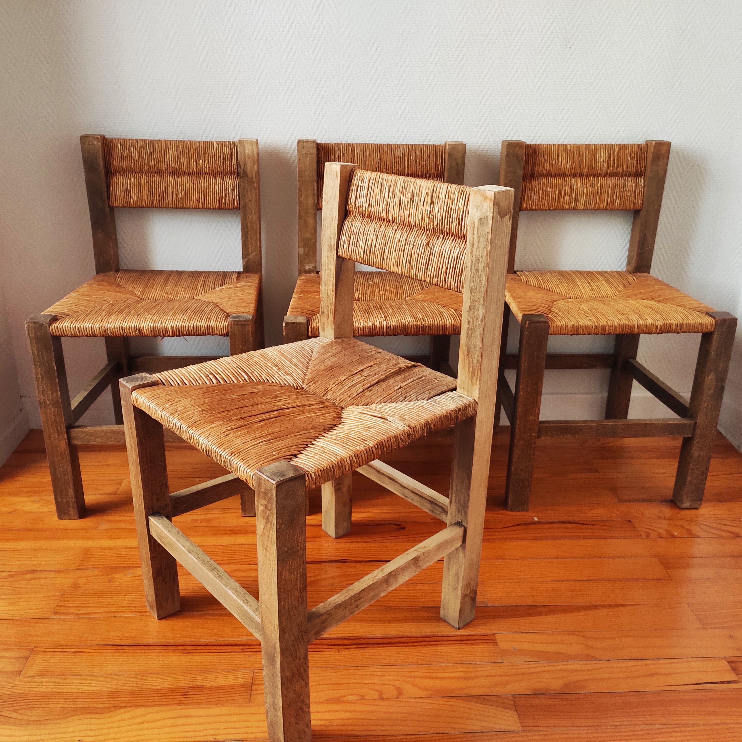 Vintage brutalist chairs 1950