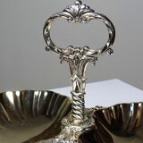 Vintage 50-70 light gold metal double shell server