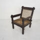 Solid oak and rope lounge chair, The Netherlands 1960's