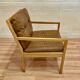 Fauteuil cuir design scandinave "Bernt Petersen" 1960.