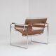 Fauteuil Wassily de Marcel Breuer en cuir cognac