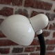 70's white veb narva desk lamp