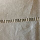 Drap en toile de lin 1960 linge de réserve 1 pers