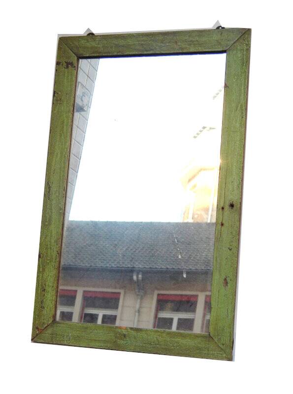 Old tech green mirror