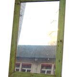 Old tech green mirror