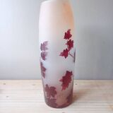 Legras vase ruby series Clisson model