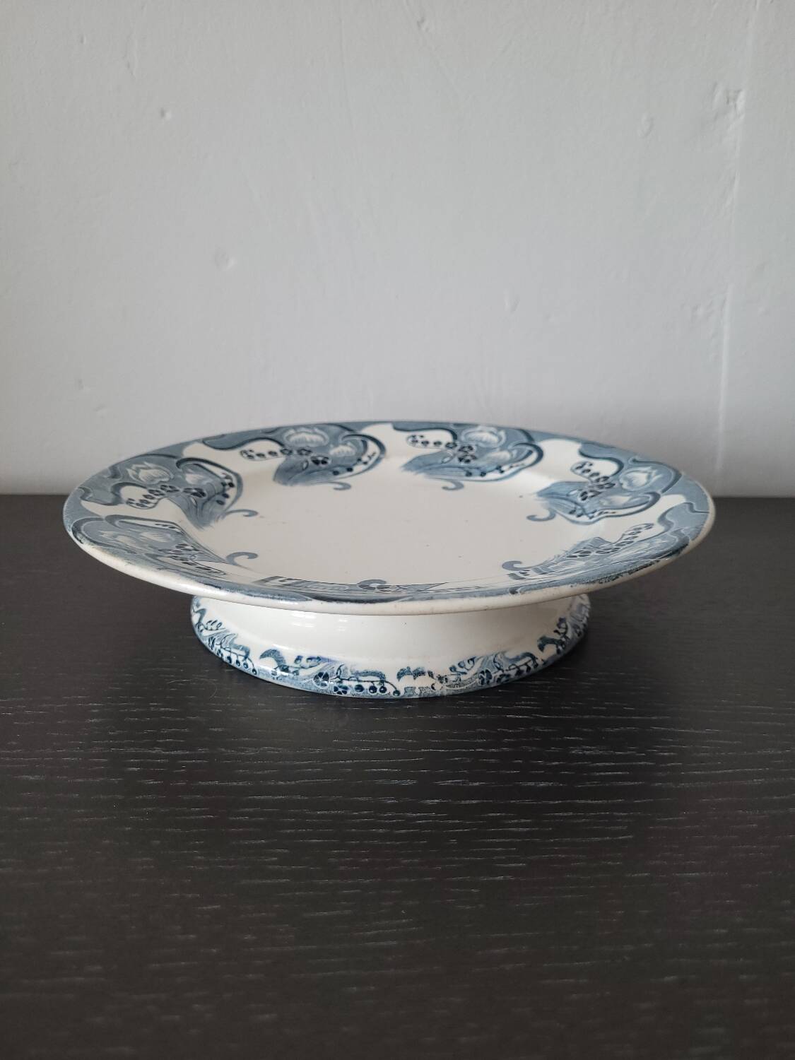 Longwy blue footed plate