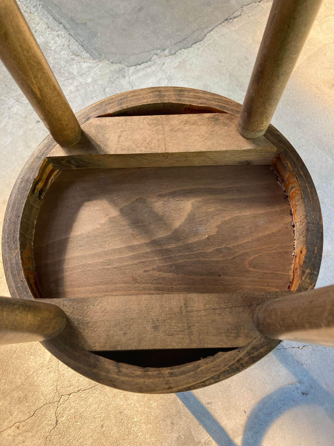 Pair of wooden bar stools