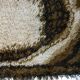 Abstract brown Scandinavian modern rug by Ege Rya, Denmark 1960s