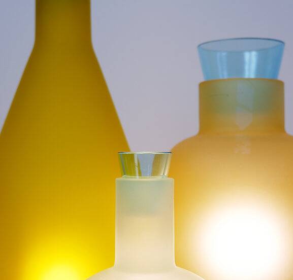 Italian Murano Glass Table Lamp 'Bacco 1-2-3' by Gido Rasati for ITRE - 1980s