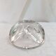 Round cut crystal ashtray signed dimension: height -8cm- diameter -16cm-