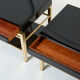 Pair of brass lacquer sofa pieces Guy Lefevre House Jansen 1970