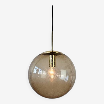 Glashütte Limburg glass pendant light from the 60s/70s vintage design