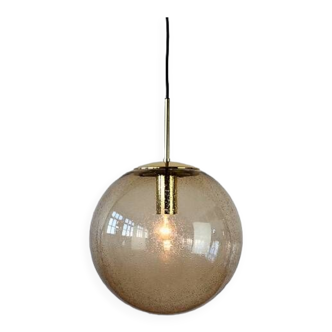 Glashütte Limburg glass pendant light from the 60s/70s vintage design