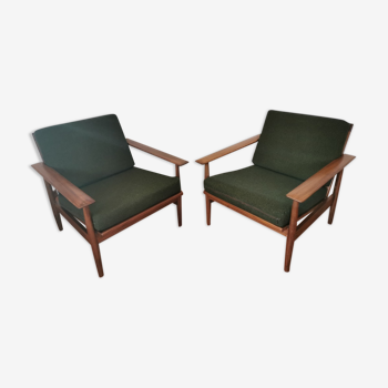 Set de 2 fauteuils modèle "Svanette" d'Ingmar Relling pour Ekornes 1960