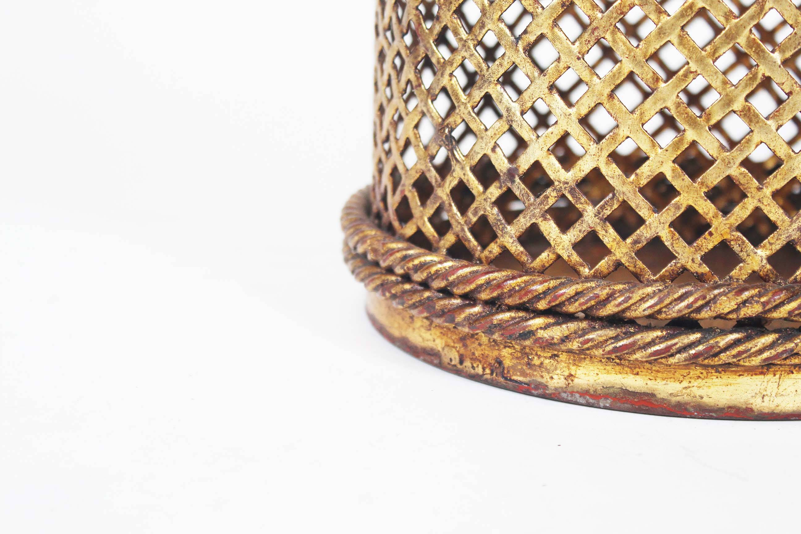Tall Gilt Tassel Umbrella Stand by Li Puma Firenze