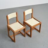 André Sornay: pair of chairs, France circa 1960