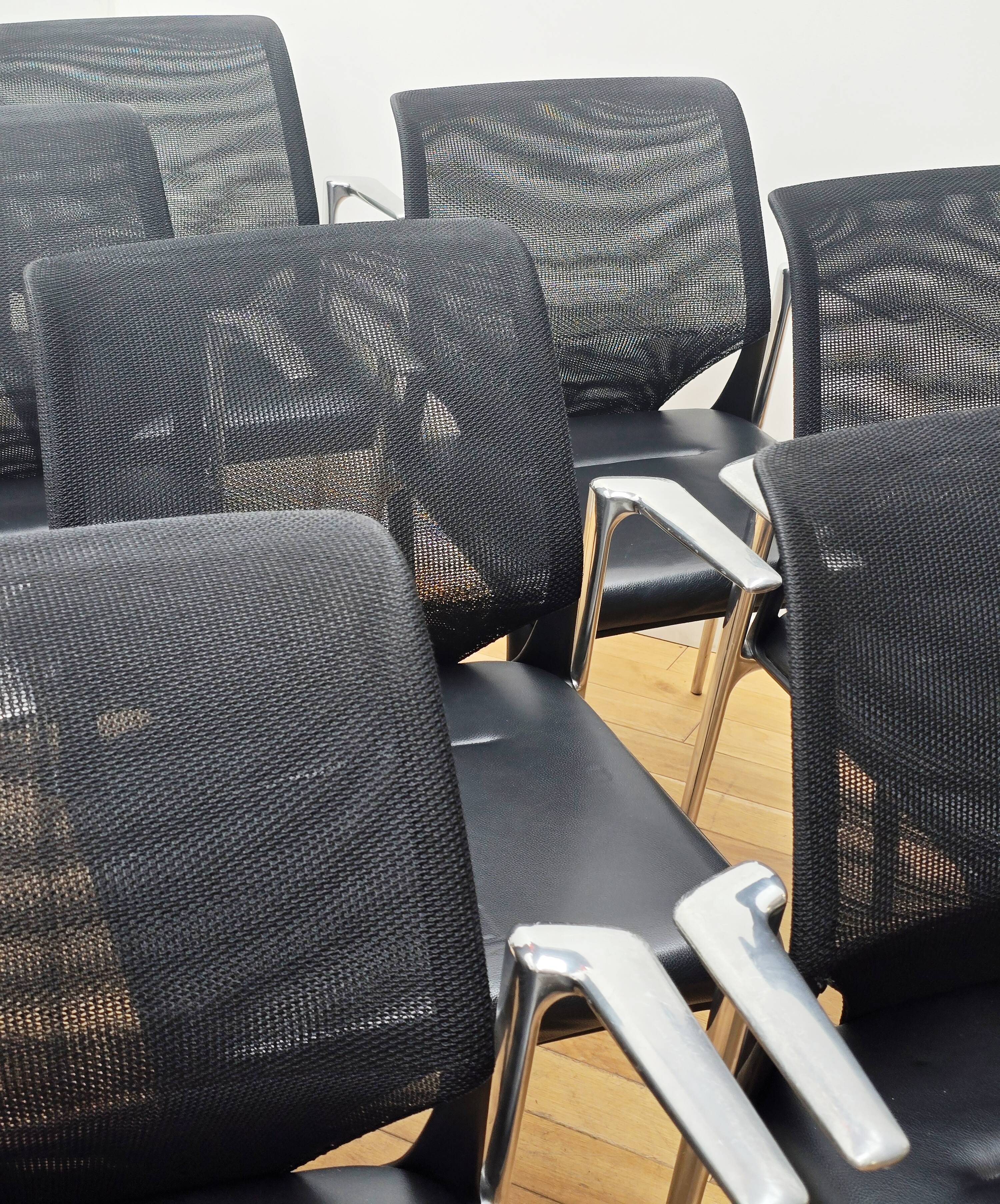 Set of 8 MediaSlim chairs, Vitra