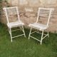 Chaises de jardin d'Arras