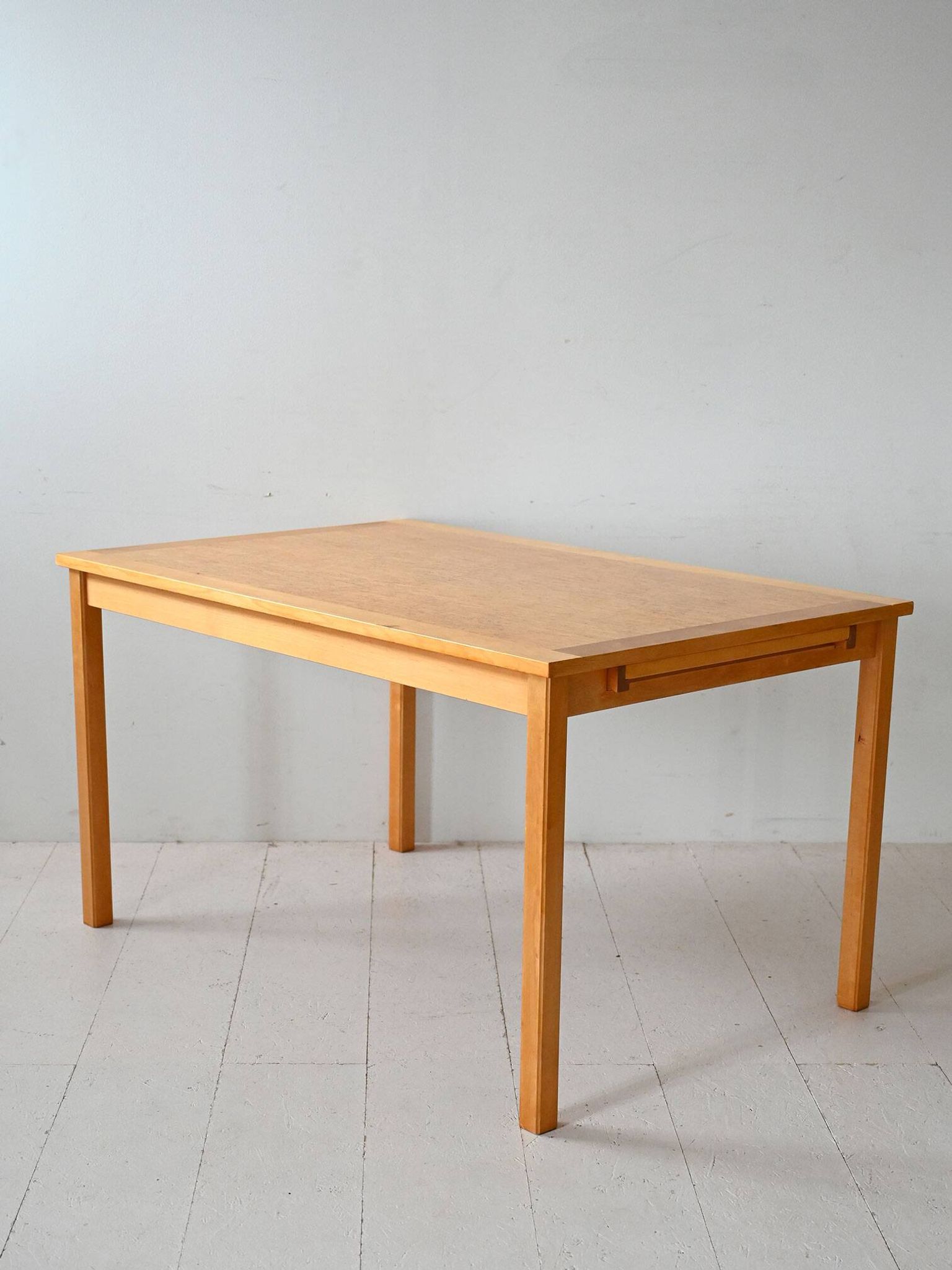 Vintage Scandinavian birch table by Skaraborgs