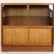 Showcase vintage E gum G Plan glass sliding glass doors