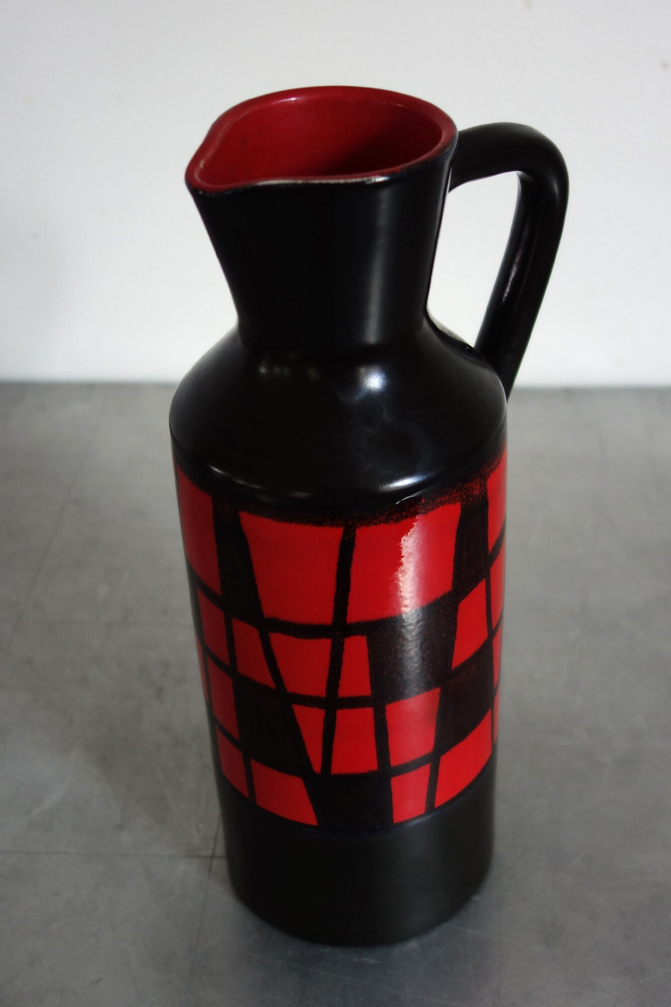 Ceramic handle pitcher, Elchinger Manufacture - 50s
