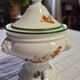 Sugar bowl chestnut Limoges