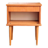 1960s spindle foot bedside table
