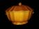 Covered vegetable dish Proceram Art Faience Provence ochre – 1970s Rare