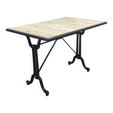 Bistro table - modern work, cast iron base