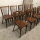 Lot de 9 chaises bistrot