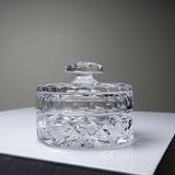 Petite boîte à bijoux cristal taillé, Tchécoslovaquie, vintage 1980-2000