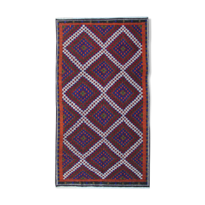 tapis kilim vintage fait