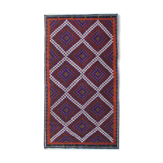 Vintage hand-make kilim rug persian geometric area rug- 314x174cm