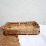 Vintage rattan basket