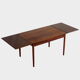Vintage mid century danish design extendable rosewood dining table, 1960s