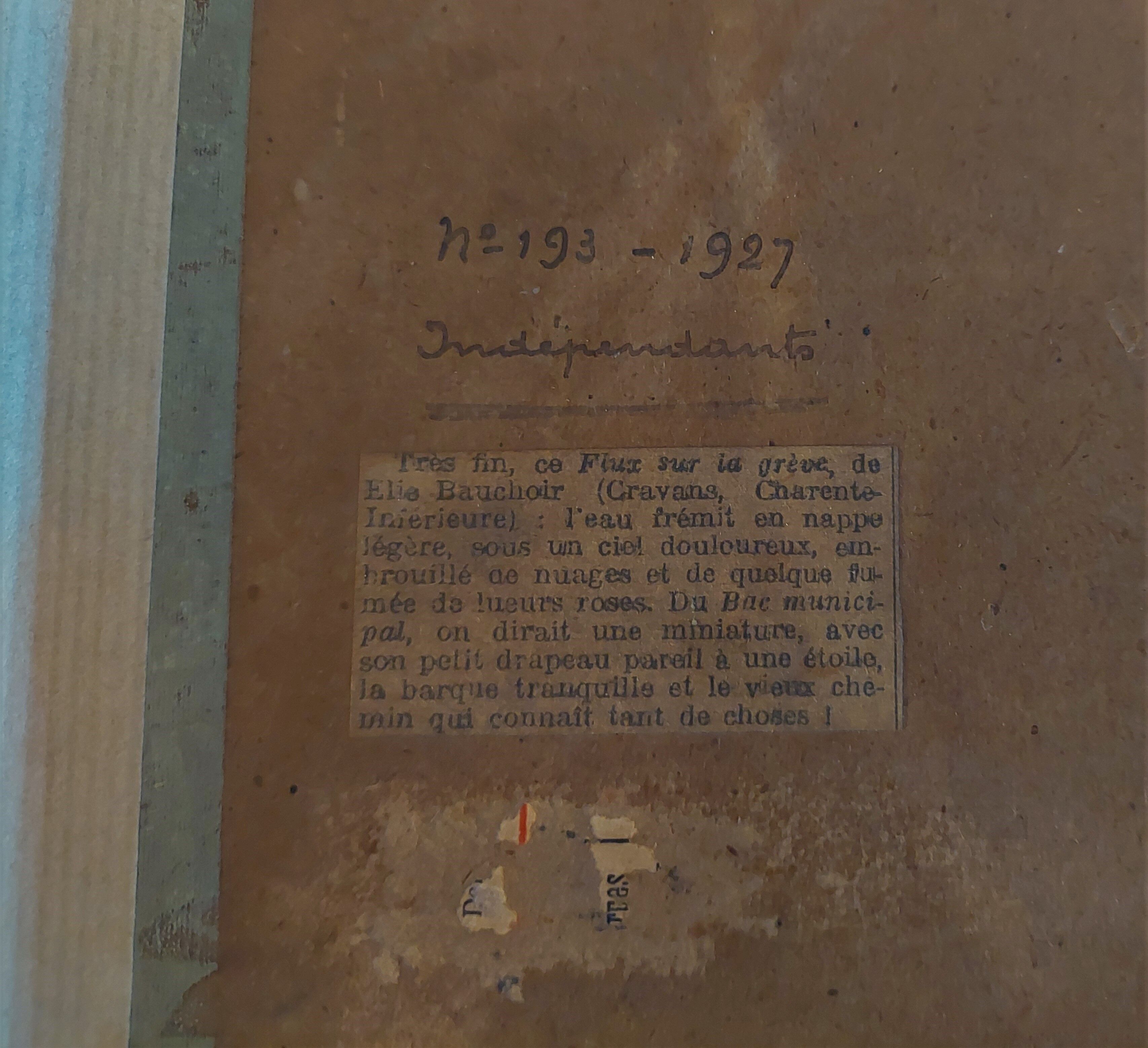 Oil painting on marine panel