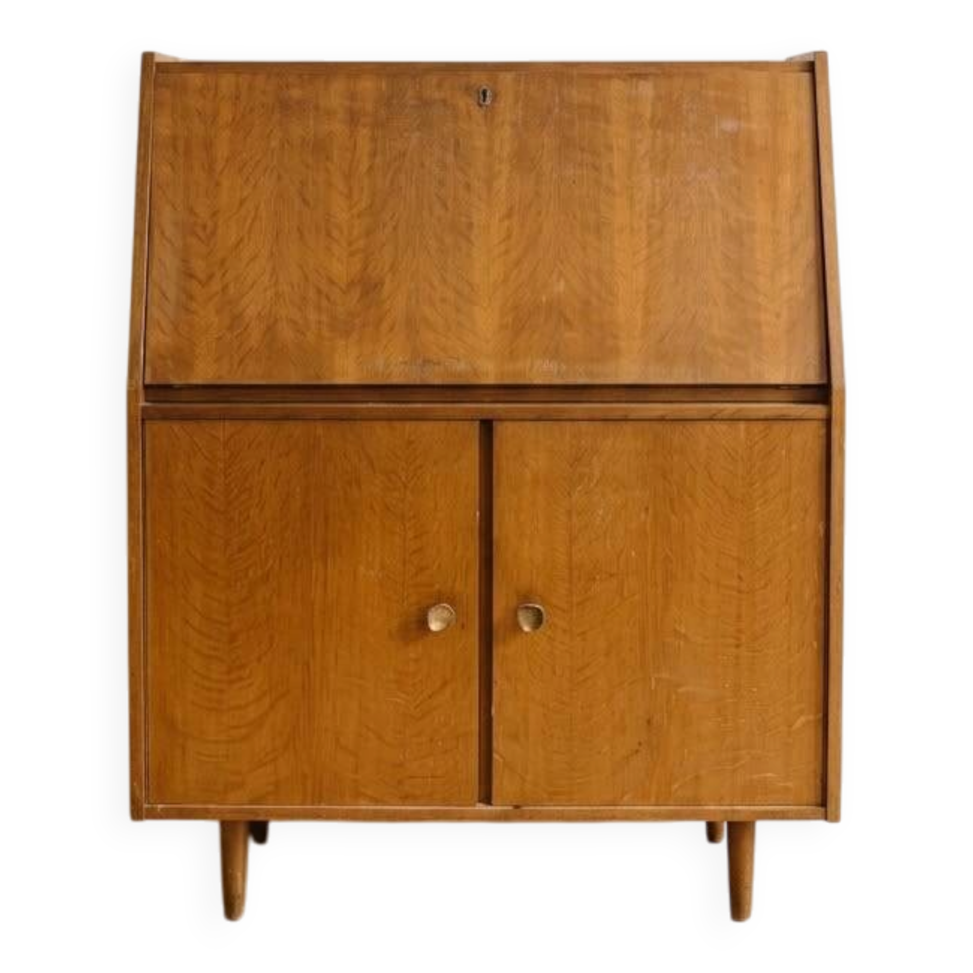 Vintage Scandinavian wooden secretary from the 1960s.