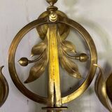 Pair of gilt bronze wall sconces circa 1900