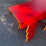 Handcrafted wooden bench