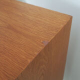 Enfilade en frêne, design danois, années 1970, Danemark