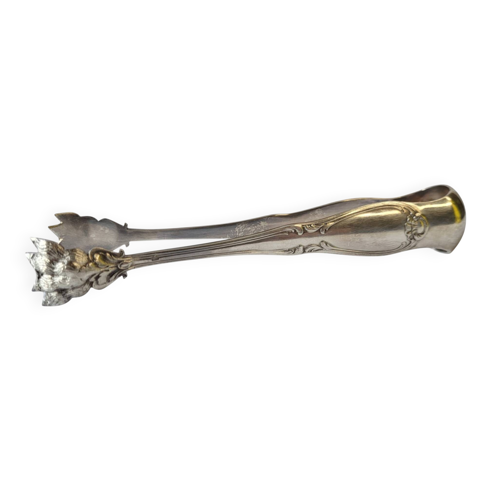 Silver-plated sugar tongs