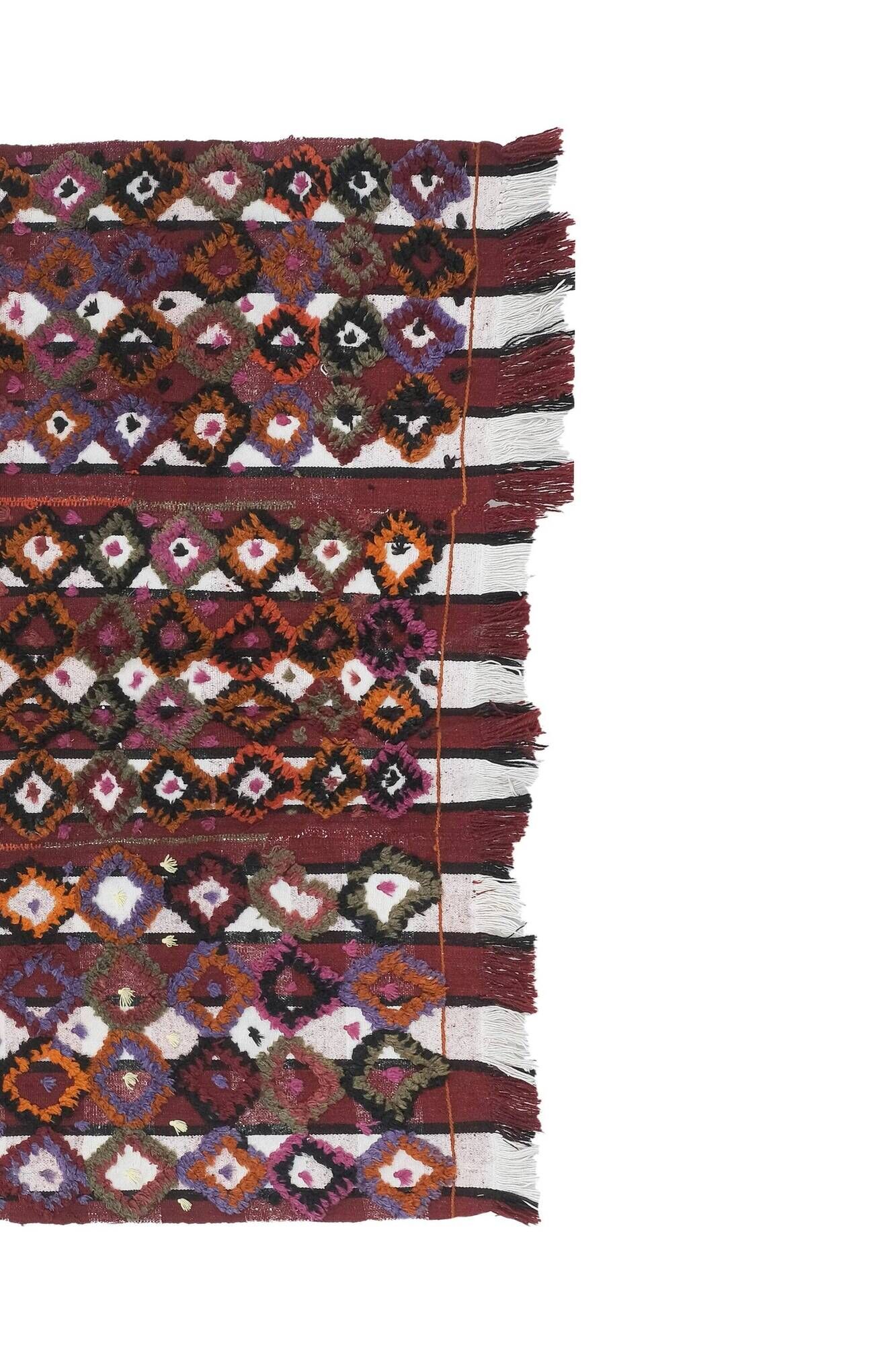Vintage Turkish kilim, handwoven, 156x215 cm.