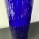 Vintage Scandinavian cobalt blue bubble glass vase from the brand.