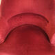 Fauteuil crapaud en velours rouge