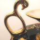 Ceramic planter swan-headed handles by Hubert Bequet