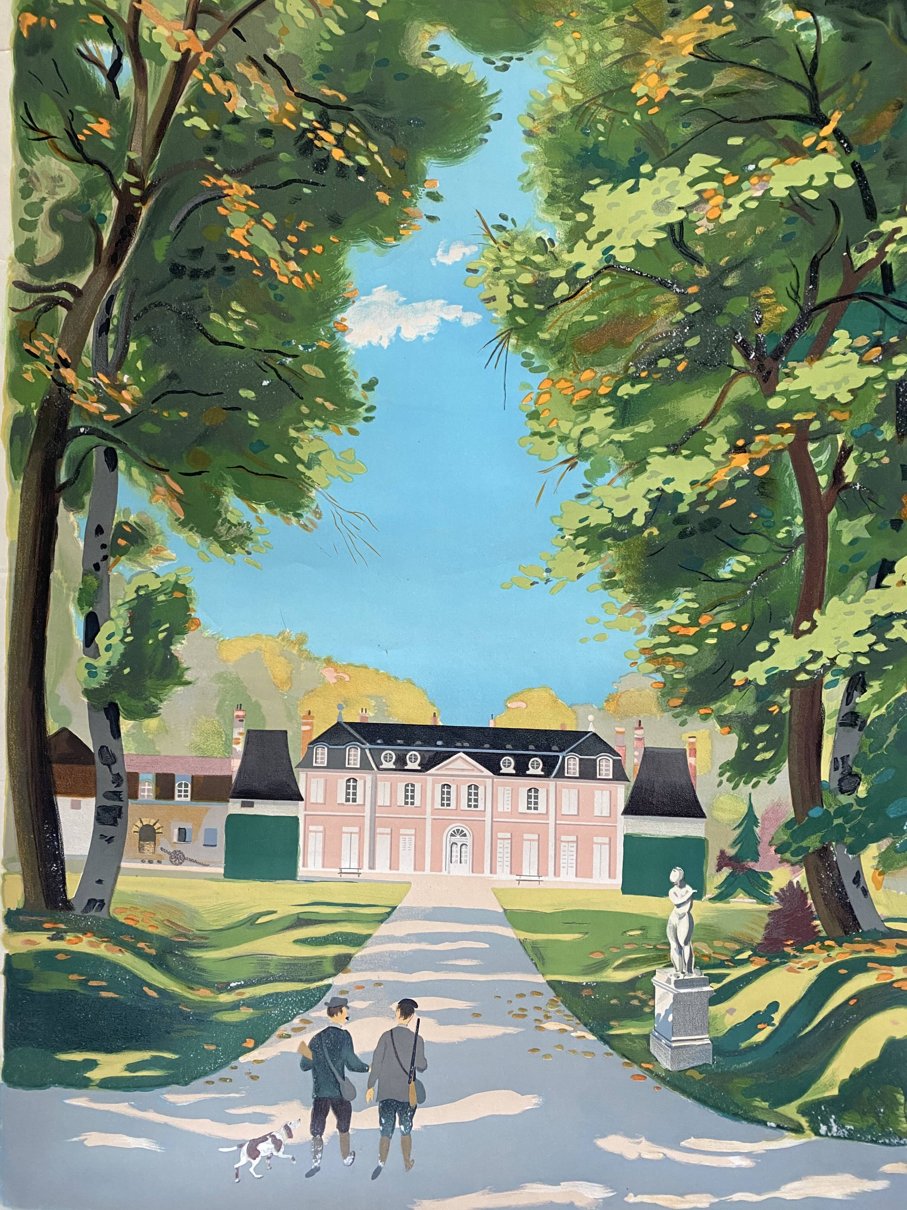 Original tourist poster "Ile de France" 62x100cm 1945