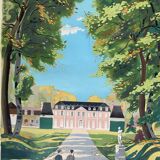 Original tourist poster "Ile de France" 62x100cm 1945